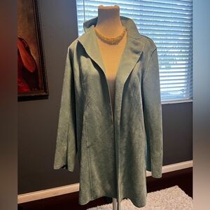 - Philosophy Elegant Women's Tiffany Blue Faux Suede - size Small